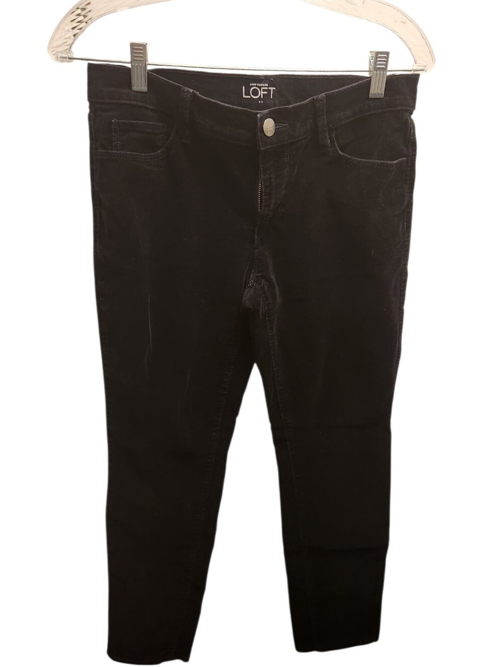 Ann Taylor LOFT Black Modern Skinny Corduroy Jeans